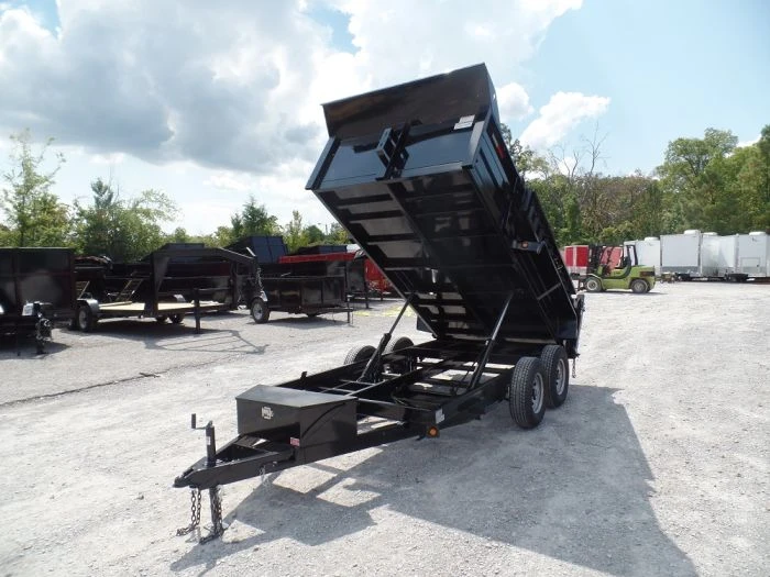 Heavy Duty Dump Trailer 6 x 12 with 5,200 lb Axles and 2ft Sides