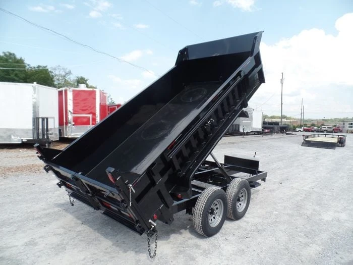 Heavy Duty Dump Trailer 6 x 12 with 5,200 lb Axles and 2ft Sides - Image 5
