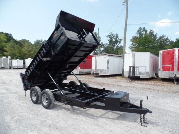Heavy Duty Dump Trailer 6 x 12 with 5,200 lb Axles and 2ft Sides - Image 6
