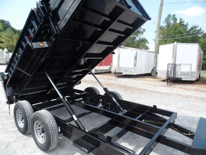 Heavy Duty Dump Trailer 6 x 12 with 5,200 lb Axles and 2ft Sides - Image 2