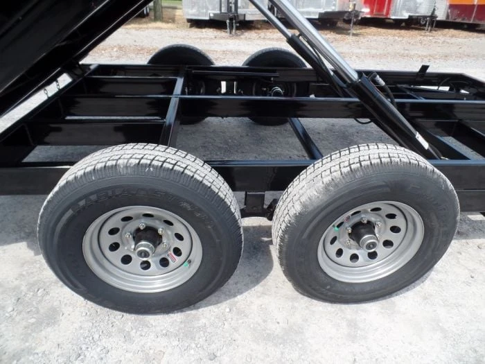 Heavy Duty Dump Trailer 6 x 12 with 5,200 lb Axles and 2ft Sides - Image 4